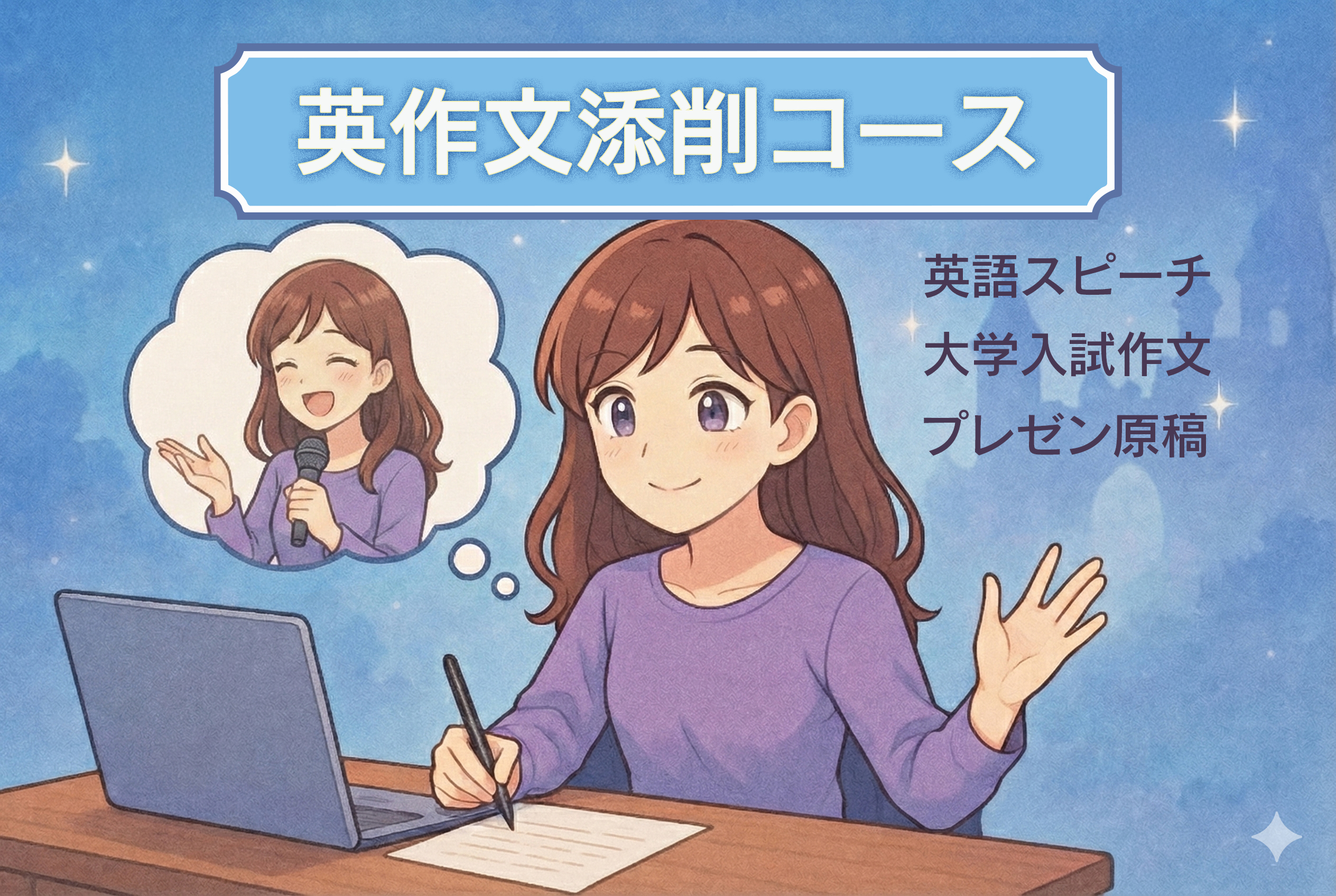 英作文添削コース メインビジュアル